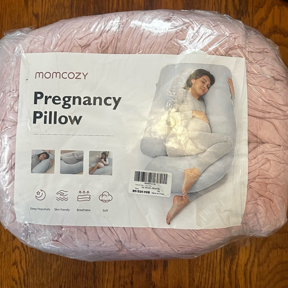 Momcozy Pink Pregnancy Pillow